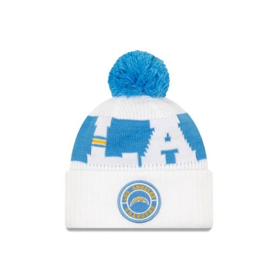 Los Angeles Chargers Gorra | New Era NFL Alternate Cold Weather Sport Knit Beanie Mexico - Azules